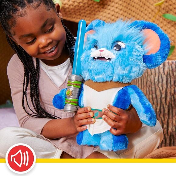 Star Wars Young Jedi Adventures Jabberin’ Jedi Nubs Plush w/ Lightsaber & Sounds - Picture 5 of 16